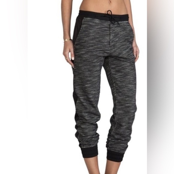 T Alexander Wang Black & White Jogger Pants Size M - Picture 1 of 9
